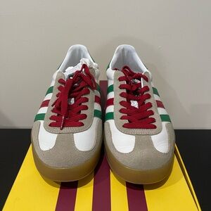 Adidas x Gucci Gazelle White Green Red